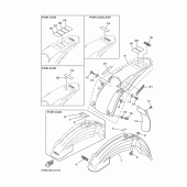 Схема узла: Крыло Yamaha YZ250 YZ250