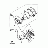 Схема узла: Задний фонарь (Стоп-сигнал) Yamaha XV1600 Wild Star