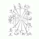 Схема вузла: Електроустаткування 2 Yamaha TDM900
