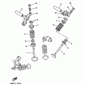 Схема узла: Клапан Yamaha XV250 Virago