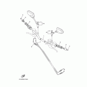 Схема вузла: Кермо та Тросики Yamaha MT01 MT-01