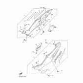Схема узла: Couvercle lateral Yamaha YZF1000R Thunderace