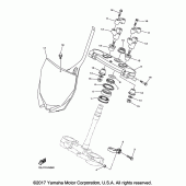 Схема узла: Рулевой механизм Yamaha YZ450F YZ450FX