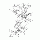 Схема вузла: Задній важіль та підвіска Yamaha MT01 MT-01
