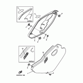 Схема вузла: Боковая крышка Yamaha TTR125 TT-R125