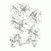 Схема узла: Подножки и Подставка Yamaha FZS600 FAZER