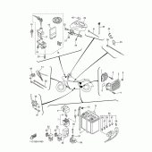 Схема узла: Электрооборудование 2 Yamaha XVS1300 Midnight Star
