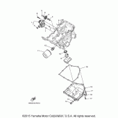 Схема узла: Масляный насос Yamaha YZF-R3
