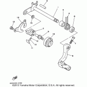 Схема узла: Вал переключения Yamaha WR250 WR250Z