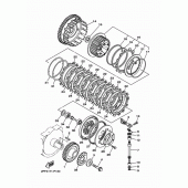 Схема вузла: Зчеплення Yamaha XV1700 Road Star S