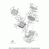 Схема узла: Головка цилиндра Yamaha XV1600 Road Star Silverado