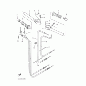 Схема вузла: Кермо та тросики Yamaha YZF-R6/ YZF600 R6