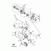 Схема вузла: Водяний насос Yamaha XSR900/MTM850 XSR900