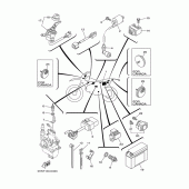 Схема вузла: Електроустаткування 1 Yamaha TTR90 TT-R90