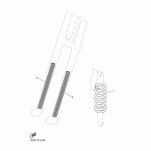 Схема узла: Опционные детали подвески Yamaha WR450F