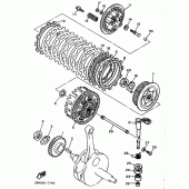 Схема вузла: Зчеплення Yamaha XT600 XT600