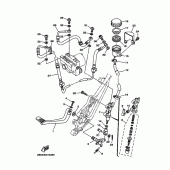 Схема вузла: Задній гальмівний циліндр Yamaha TDM900