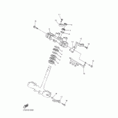 Схема узла: Рулевой механизм Yamaha WR250 WR250F