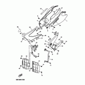 Схема вузла: Бічна кришка Yamaha DT125 DT125R