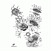 Схема вузла: Головка циліндра Yamaha XV1700 Road Star S