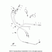 Схема вузла: Кермо Yamaha XV1700 Road Star Midnight Silverado