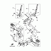 Схема узла: Подножки и Подставка Yamaha XVS1100 Drag Star