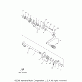 Схема вузла: Вал перемикання Yamaha TTR110 TT-R110