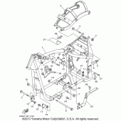 Схема узла: Рама Yamaha XV1600 Midnight Star