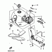 Схема узла: Топливный бак Yamaha XT225 XT225