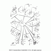 Схема вузла: Електроустаткування (1) Yamaha XV1900 Raider S