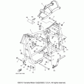 Схема узла: Рама Yamaha XV1600 Road Star Silverado