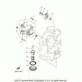 Схема узла: Масляный насос Yamaha XV250 V-Star