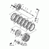Схема вузла: Зчеплення Yamaha WR250 WR250R