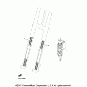 Схема узла: Опционные детали подвески Yamaha YZ450F YZ450FX