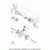 Схема вузла: Привід стартера Yamaha XV1700 Road Star Silverado