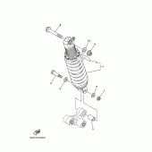 Схема вузла: Задня підвіска Yamaha XT250 Serow
