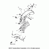 Схема узла: Крыло Yamaha XV250 V-Star