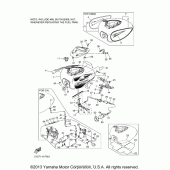 Схема узла: Топливный бак Yamaha XVS1100 V-Star Classic