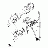 Схема узла: Панель приборов Yamaha XJ600 Diversion (Naked)