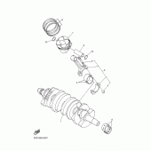 Схема вузла: Колінчастий вал та Поршень Yamaha YZF-R6/ YZF600 R6 RaceBase