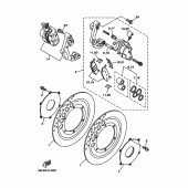 Схема узла: Передний тормоз Yamaha XVS1100 Drag Star