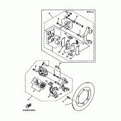 Схема узла: Передний тормоз Yamaha YP250 Majesty