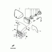 Схема вузла: Фара Yamaha DT125 DT125R
