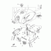 Схема вузла: Паливний бак Yamaha YBR125