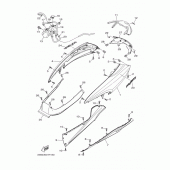 Схема узла: Боковая крышка Yamaha YP400