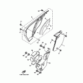 Схема вузла: Бічна кришка Yamaha TTR230 TT-R230