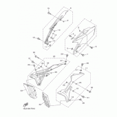 Схема вузла: Бічна кришка Yamaha YZ450F YZ450F