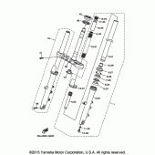 Схема вузла: Вилка передньої осі Yamaha FZ6 FZ6R