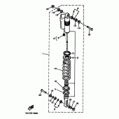 Схема узла: Задняя подвеска Yamaha YZ125