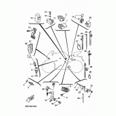 Схема вузла: Електроустаткування 2 Yamaha YZF-R125